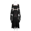 Women Renaissance Victorian Medieval Dark Blue Long Vintage Dress