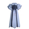 Women Girls Lolita Dresses Full Cotton Ancient Long Skirts