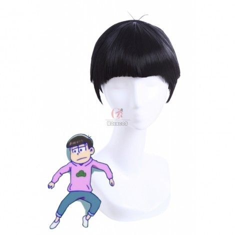 Osomatsu-Kun Anime Cosplay Wigs Short Black Wigs Men Hair