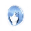 Re:ZERO -Starting Life in Another World Rem Anime Cosplay Wigs Synthetic Wigs Short Light Blue Bob Hair Wigs