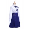 Fate Stay Night Casual Saber Uniform Dress Cosplay Costume New Fancy Dress