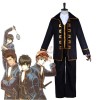 Gintama Toushirou Hijikata/Sougo Okita Uniform Black Cosplay Costumes