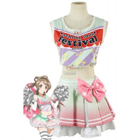 Love Live Minami Kotori Cosplay Costume Cheerleading Uniforms