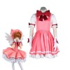 Cardcaptor Sakura Kinomoto Sakura Pink Dress Cosplay Costume