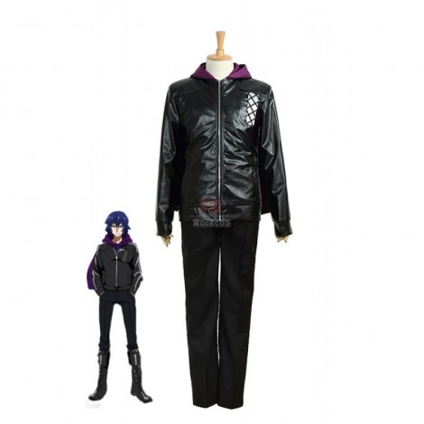 Tokyo Ghoul Kirishima Ayato Black PU Cosplay Costume Fancy Uniform