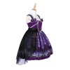 Lolita Starry Chiffon Dress Cosplay Costume