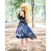 Women Girl Lolita Starry Luxury Chiffon Print Dress