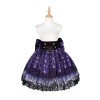 Women Girl Lolita Starry Luxury Chiffon Print Bubble Skirt