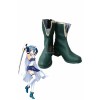 Puella Magi Madoka Magica Sayaka Miki Dark Green Cosplay Shoes Boots Customized