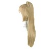 Gintama Okita Sougo Flax Brown Clip Ponytail Female Cosplay Wigs