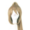 Gintama Okita Sougo Flax Brown Clip Ponytail Female Cosplay Wigs