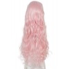 Long Pink Beautiful Synthetic Hair Cosplay Women Party Wigs