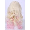 NEW fashion Mar.50cm Long Mix beige pink Cosplay wigs Party Hairs