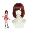 Kingdom Hearts III Game Kairi Short Straight Wine Red Cosplay Wigs