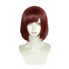 Kingdom Hearts III Game Kairi Short Straight Wine Red Cosplay Wigs