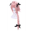 Fate Apocrypha Astolfo Pink Long Braid Cosplay Wigs With Head Wear