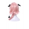 Fate Apocrypha Astolfo Pink Long Braid Cosplay Wigs With Head Wear