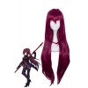 Fate/Grand Order Lancer Scáthach Long Purple Red Cosplay Party Woman Wigs