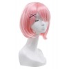 Life In A Different World From Zero Rem Short Bob Straight Pink Anime Female Cosplay Wigs