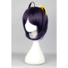 New arrive 30cm short dark purple Anime cosplay hair party wigs