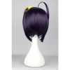 New arrive 30cm short dark purple Anime cosplay hair party wigs