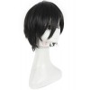 Men 25cm Short Black Death Note Sasuke Uchiha Cosplay Wig