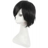 Men 25cm Short Black Death Note Sasuke Uchiha Cosplay Wig