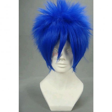 New arrive 28cm short royalblue KAITO VOCALOID cosplay party wigs