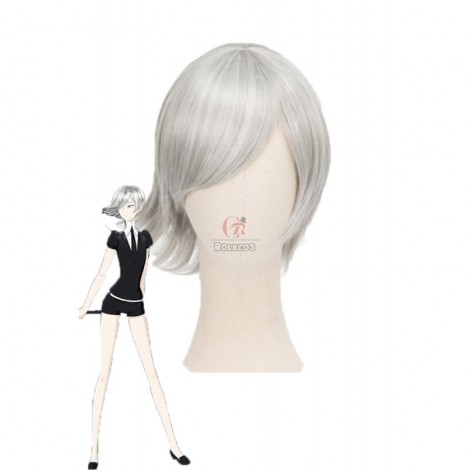 Land of the Lustrous Houseki no Kuni Goshenite Short Gray Cosplay Wigs