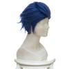 Violet Evergarden Gilbert Bougainvillea Short Mixed Blue Anime Cosplay Man Wigs