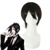 Black Butler Sebastian Michaelis Short Black Cosplay Wig