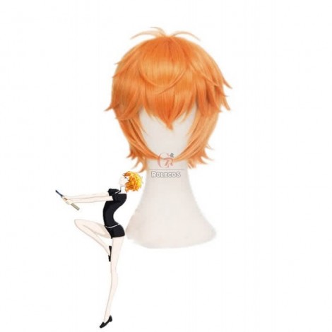 Land of the Lustrous Houseki no Kuni Zircon Short Orange Cosplay Wigs