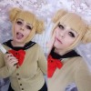 My Hero Academia Himiko Toga Short Blonde Anime Cosplay Wigs Hair Wigs JF271