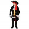 Black Children’s Halloween Party Costume Pirate Captain Uniform with Hat