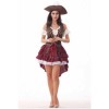 Peter Pan Pirate Girls' Red Dress Cosplay Costume