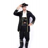 Pirate Of The Caribbean Black Cool Suit Cosplay Costume