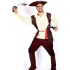 Halloween Cosplay Costume Brown Hat Red Belt Pirate Of The Caribbean