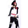 New Arrival White And Black Suit Pirate Of The Caribbean Halloween Cosplay Costume