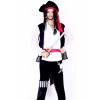 New Arrival White And Black Suit Pirate Of The Caribbean Halloween Cosplay Costume