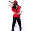 Pirate Of The Caribbean Red Kerchief Suit Cosplay Costume