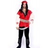 Pirate Of The Caribbean Red Kerchief Suit Cosplay Costume