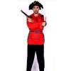 Pirate Of The Caribbean Black Hat Red Shirt Halloween Costume