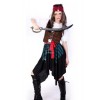 Popular Series Pirate Of The Caribbean Red Belt Brown Jacket Cosplay Costume