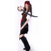 Popular Series Pirate Of The Caribbean Red Belt Brown Jacket Cosplay Costume