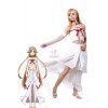 Sword Art Online Kirito ALfheim Online Asuna Yuuki Cosplay Costumes White Suits