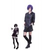 Tokyo Ghoul Touka Kirishima Black Leather Turnouts Cosplay Costume