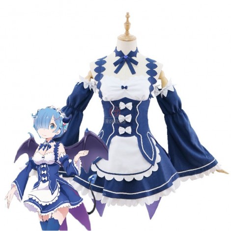 Re:ZERO -Starting Life in Another World Rem Ram Anime Little Devil Cosplay Costumes