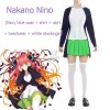 Gotoubun no Hanayome Nakano Ichika/Nakano Nino/Nakano Miku/Nakano Yotsupa/Nakano Itsuki Cosplay Costume