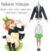 Gotoubun no Hanayome Nakano Ichika/Nakano Nino/Nakano Miku/Nakano Yotsupa/Nakano Itsuki Cosplay Costume