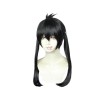 Fire Force Kotatsu Tamaki Black Long Dual horsetail Cosplay Wigs